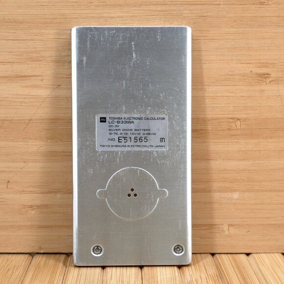 Vintage Toshiba LC-833WA Liquid Crystal Calculator with Case, Made in Japan - Picture 9 of 9